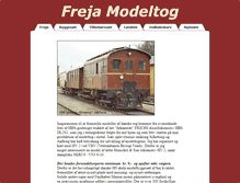 Tablet Screenshot of freja-modeltog.dk